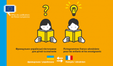 Zoom sur des pictogrammes franco-ukrainiens pour les enfants et les enseignants :